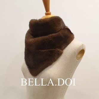 벨라도이 [BELLA.DOI] 통밍크 넥워머 삼각 퍼머플러