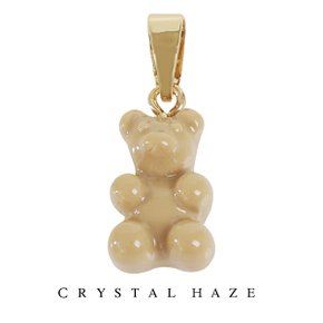 [정품] 크리스탈 헤이즈 Classic Notalgia Bear Pendant - Salt Carmel (CCT-SaltCarmel)