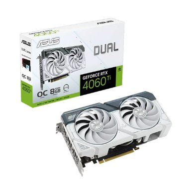 DUAL 지포스 RTX 4060 Ti O8G OC D6 8GB White [공인인증점]