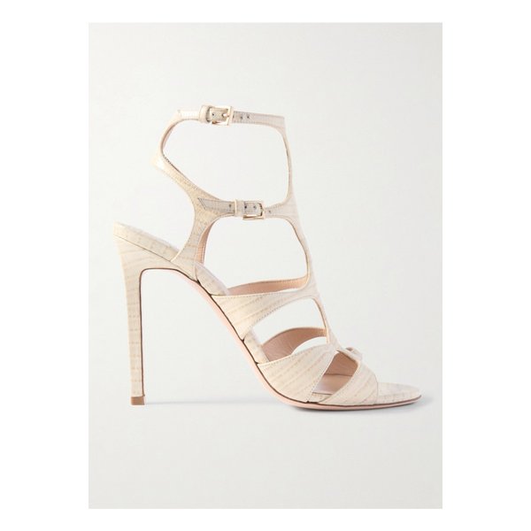 파라다이스 스네이크 이펙트 가죽 샌들 아이보리 1647597349364192