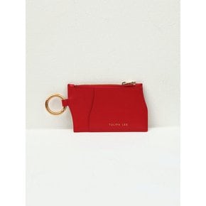 Jaro zip card wallet - red