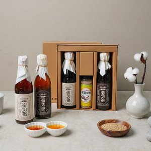 미미의밥상 [G] [미미방앗간] 순수 참기름+들기름+통참깨 선물세트