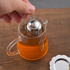  플로팅 티 인퓨저(티팟B) (받침포함)