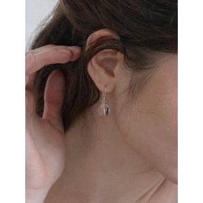 Clear ball earring