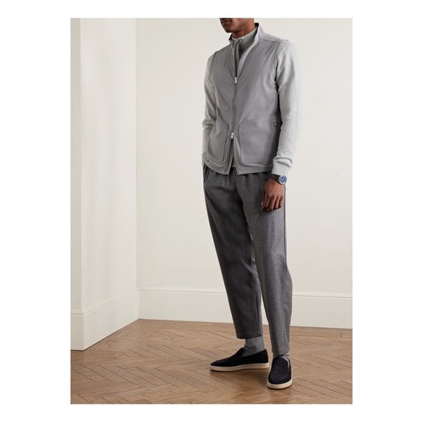 피터 밀러 애쉬랜드 버즈아이 메리노 울 리넨 코튼 혼방 하프집업 스웨터 1647597357786371