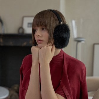 플레이부 REX FUR EARMUFF_Black