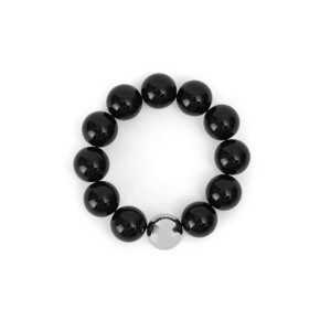 BRACELET SCRUNCHIE / BLACK BALL