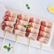  고우하 아스파라삼겹말이꼬치 200g 4꼬치 아이들간식 아스파라거스