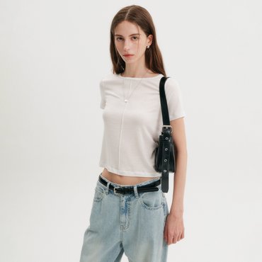 룩캐스트 무이 소프트 티셔츠_아이보리 / MUI SOFT T-SHIRT_IVORY