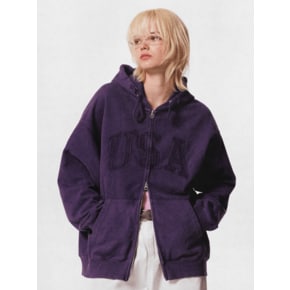Vintage Dyed USA Hood Zip-up(Over-fit) WHMZG4991U