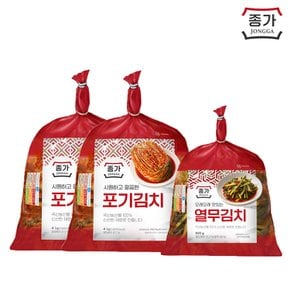 종가 포기김치 4kg x2개 +열무김치 900g