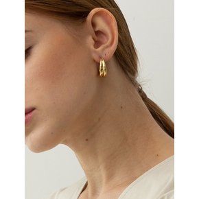 Bold hoop Earring (Gold)  골드 링귀걸이