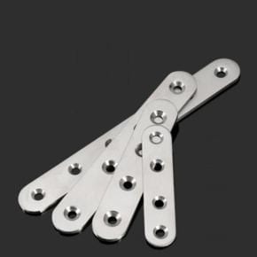 1P 125mm 다목적 일자형 평철 브라켓 철물 고정 보강