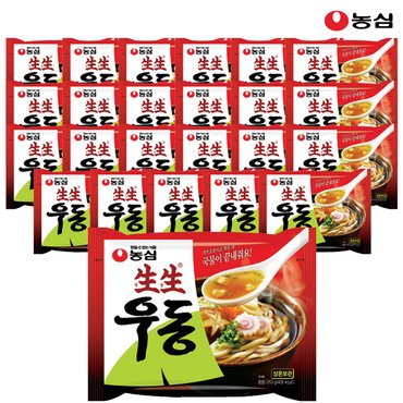 농심 생생우동봉지 253g x 24봉 1박스