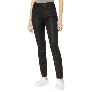 이스퀘어 3689857 True Religion Jennie High-Rise Curvy Coated Jeans in Onyx