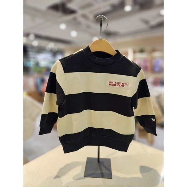 [파주점] (BK) 럭비 STRIPE 스웨트셔츠  24C2533401