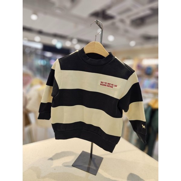 [파주점] (BK) 럭비 STRIPE 스웨트셔츠  24C2533401