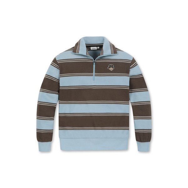 (W) Stripe Half Zip-up T-shirt G5TAW25722BUX