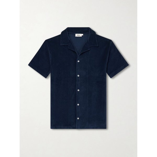 하비 캠프 칼라 코튼 테리 셔츠 46376663163008988