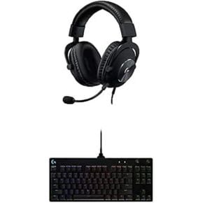 미국 로지텍 무선 헤드셋 Logitech G PRO Mechanical G아미ng Keyboard X Wired Headset 번들 블