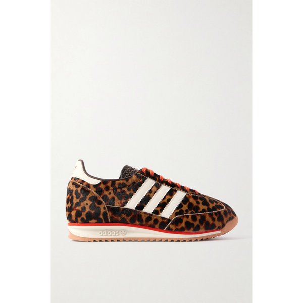 SL 72 OG 가죽 트리밍 레오파드 프린트 포니 헤어 스니커즈 46376663162987899