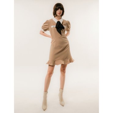 언티지 Sailor-Collar Tencel Mini Dress_UWS-SS02