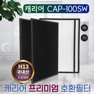 필터왕국 캐리어공기청정기 RCAP-120SW 필터 프리미엄 H13 2SET