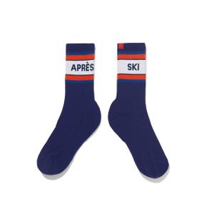 THE WOMENS RIBBED APRES SKI SOCK - NAVY