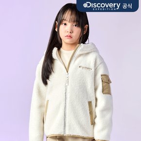[디스커버리] 키즈 백 그래픽 후리스 후드 자켓 3종 택1