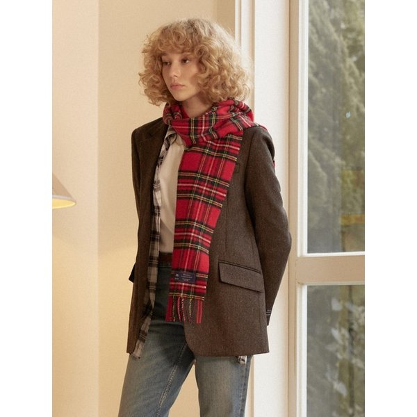 메리노울 머플러 25cm - 로얄 스튜어트