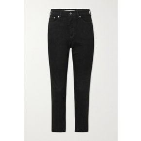 Frayed High-rise Skinny Jeans 블랙