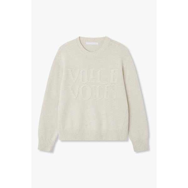 라쿤 블렌드 레터링 니트 풀오버 7115450Y09105