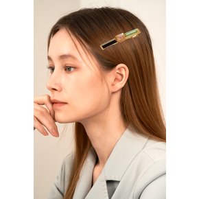 Point Mondrian Hairpin - peach