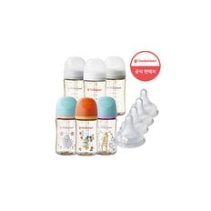 240ml 모먼트 트리플팩 (젖병3개/노꼭지)+젖꼭지4개