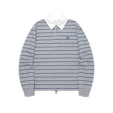 LEE 우먼 럭비 긴팔 티셔츠 그레이 LE2503LT61GR