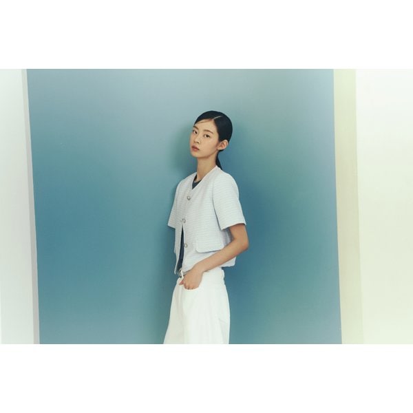 [시흥점] 라운드넥 반팔 트위드자켓 AR2WJ461