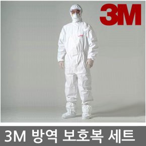 OR 3M D kit 방역보호복 세트, N95마스크, 고글, 장갑