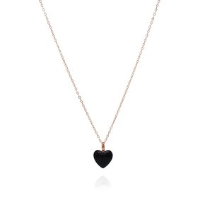 Uriela Heart 14K Rose Gold Necklace (3Color)