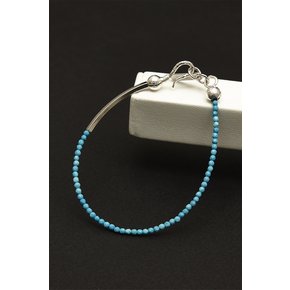 2mm Howlite Bracelet - vivid blue - 하울라이트