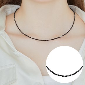 J.Fenella 블랙 스피넬 비드목걸이 2mm (JJJTNN3BF039SR420)