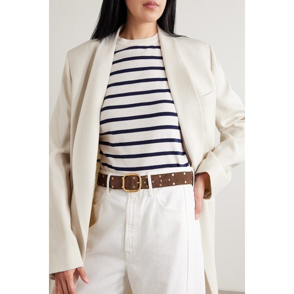 골드 스터드 스웨이드 벨트 46376663162984316