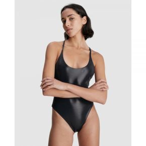 5017490 Calvin Klein Neo Archive Racer Back Swimsuit - Black 102625234