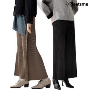 (남은수량 극소량! 1만원 최초인하)  25FW 플리츠미 모션 슬릿 플리츠 팬츠 (직)