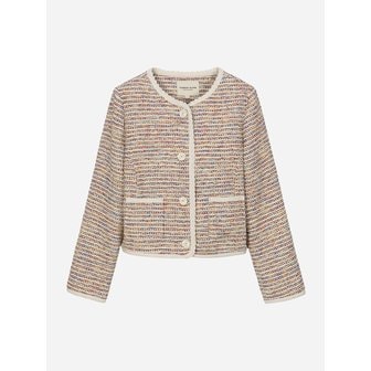 써스데이아일랜드 레이스 디테일 트위드 자켓_T262MJK137W