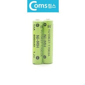 니켈 수소 충전지 Ni-MH AAA 건전지 600mAh 2알 X ( 2매입 )