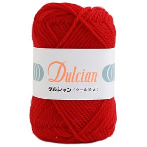 DARUMA 다르샨 울 병타 털실 Col.112 레드 계 40g 약 75m 5800