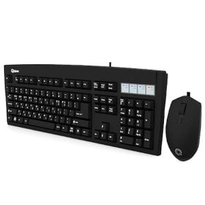 QSENN KM3500 Plus 키보드 마우스 세트 블랙