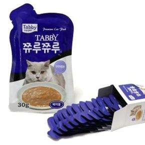 고양이 간식 파우치 영양식 츄르 헤어볼 30g 12개[33153858]