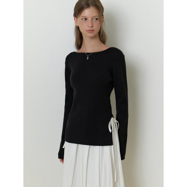 [리퍼브] Sevilla boat knit (black)