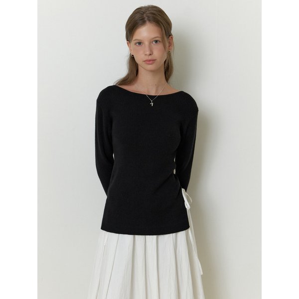 [리퍼브] Sevilla boat knit (black)